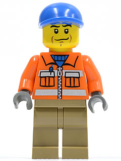 Construction Worker LEGO City Minifigure (2012)