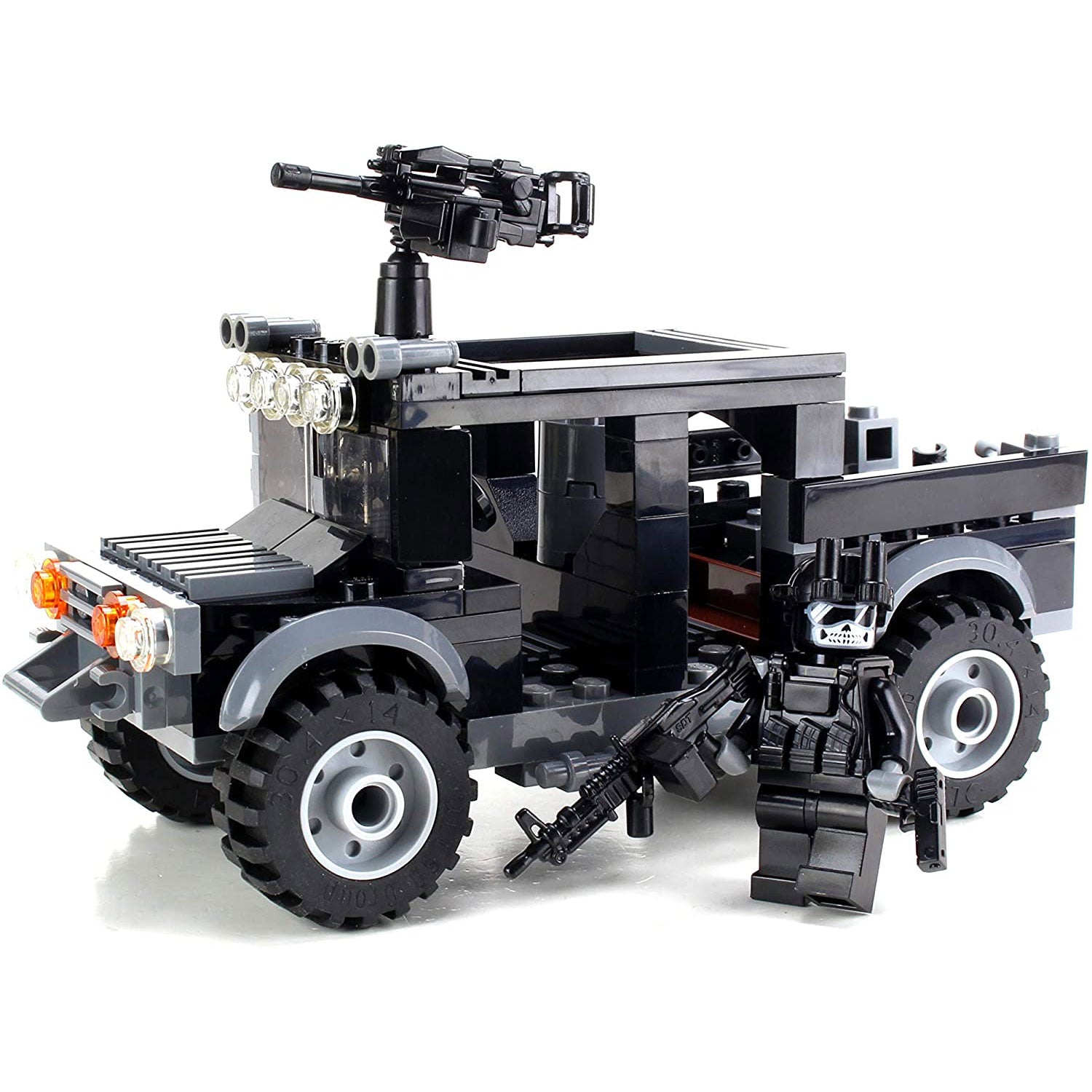 Special Forces Black Operations Gun Truck made with LEGO parts
