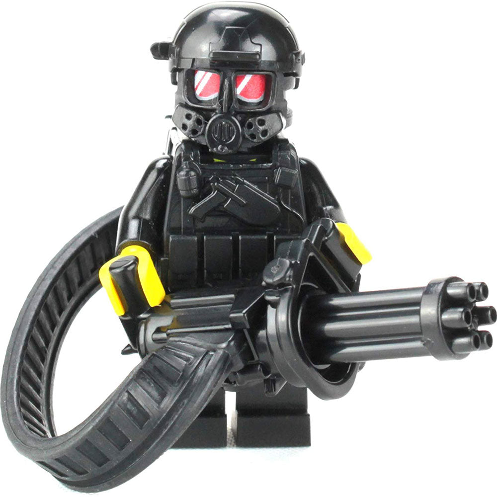 Heavy Gunner Minigun Soldier - Custom Military Minifig