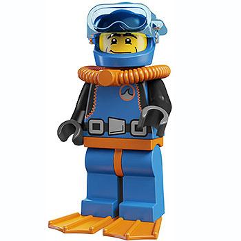 Deep Sea Diver - Series 1 LEGO Collectible Minifigure (2010) (col01-15)
