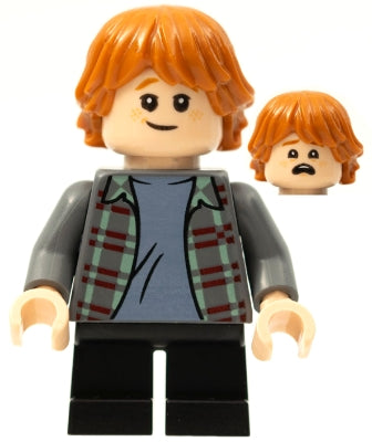 Ron Weasley (Plaid Shirt) - Official LEGO Harry Potter Minifigure (2021)