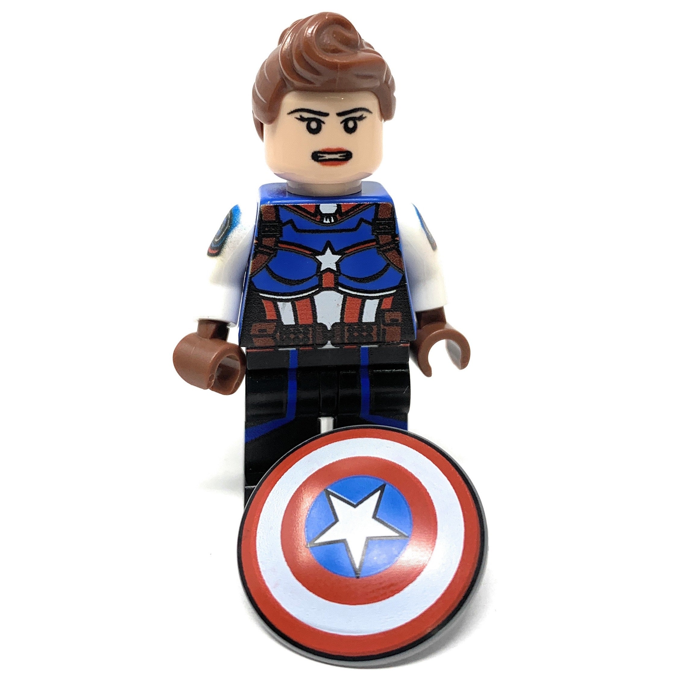 Captain America, Peggy Carter - Custom Marvel Minifig – The Brick