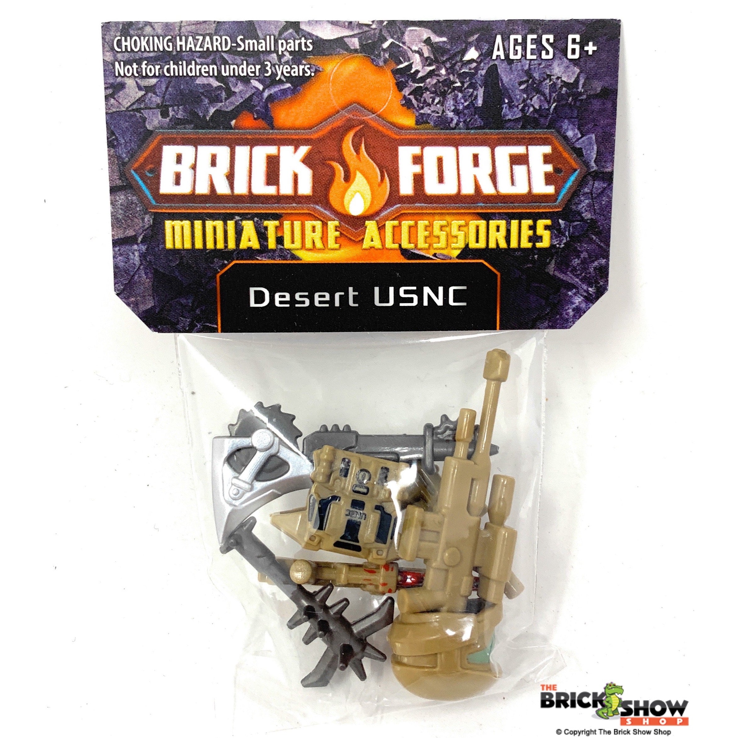 Desert USNC Shock Trooper Minifig Accessory Pack - BrickForge
