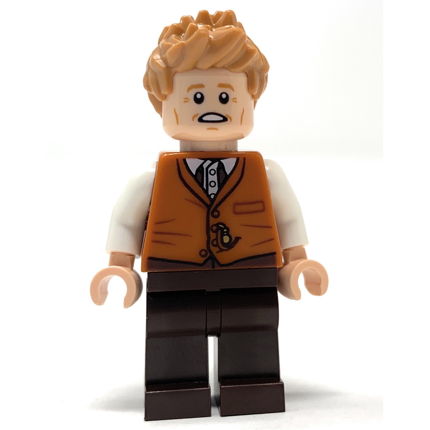 Newt Scamander (Orange Vest) - LEGO Harry Potter Minifigure (2018)