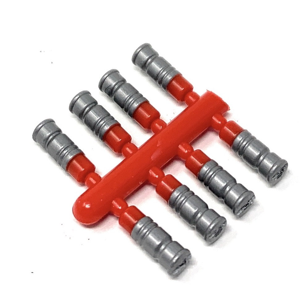 Reloaded M40 HEDP Grenade 8-Pack (Silver/Red) - BrickArms