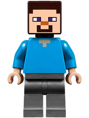 Lego minecraft steve deals minifigure