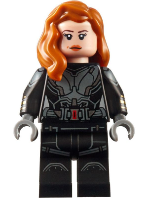 Black Widow (Black Suit, Printed Arms) - LEGO Marvel Minifigure (2021)