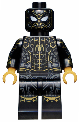 Spider-Man - Black and Gold Suit - LEGO Marvel Spider-Man: No Way Home Minifigure (2021)