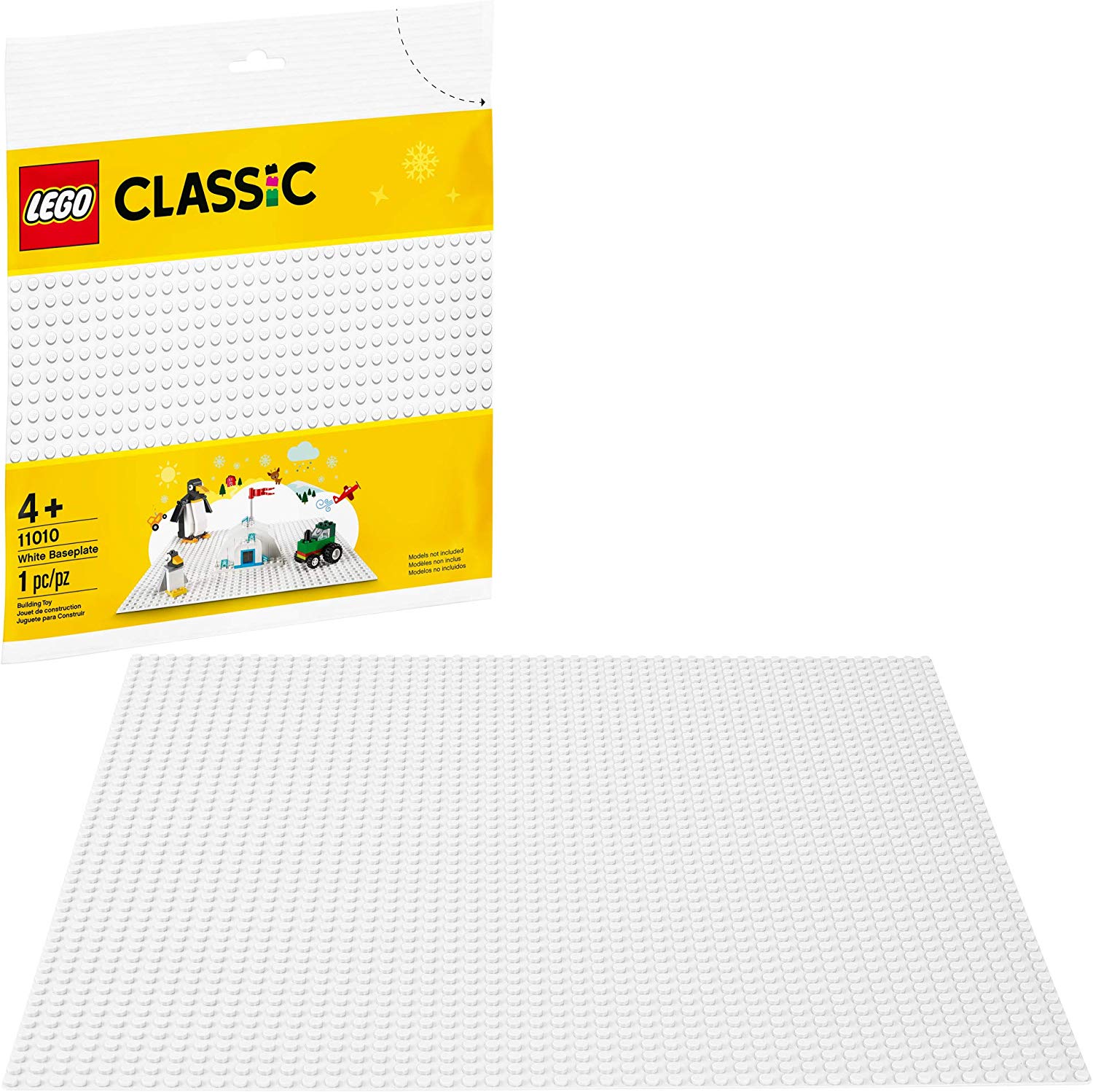 White LEGO Baseplate - 32 x 32 Studs (11026)