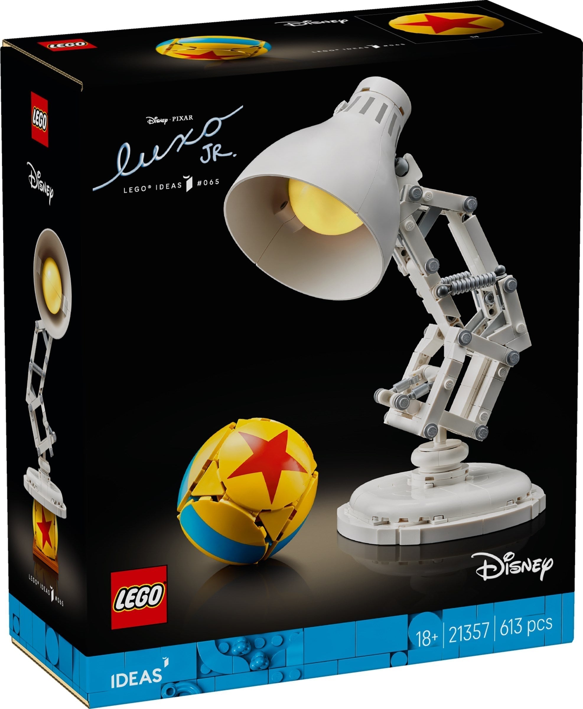 LEGO Pixar Luxo Jr. Set 21357 Revealed – See Pictures & Details of the Iconic Lamp Build