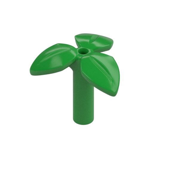 Plant, Stem with 3 Leaves (Small) - Official LEGO® Part