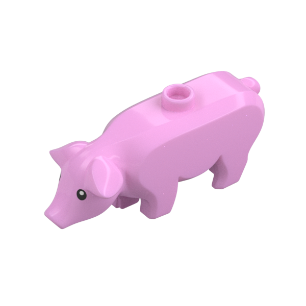 Pig (Light Purple) - LEGO City Minifigure