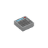 Tile 1 x 1 with Silver Keypad Buttons, Red Light (Calculator) Pattern - Official LEGO® Part