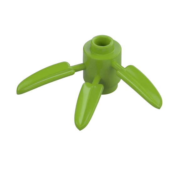 Plant, Round 1 x 1 with 3 Bamboo Leaves  - Official LEGO® Part