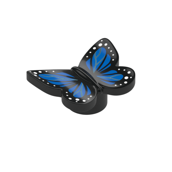 Butterfly Printed - Black and Blue - Official LEGO® Part