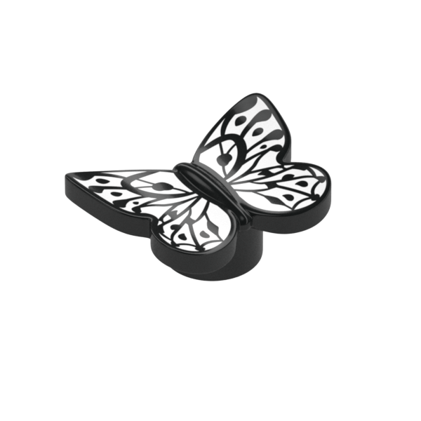 Butterfly Printed- Black and White - Official LEGO® Part