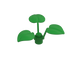 Plant, Flower Stem 1 x 1 x 2/3 with 3 Large Leaves - Official LEGO® Part