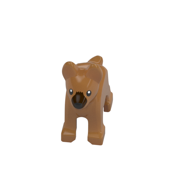 Dog (Brown, Alsatian Puppy with Dark Brown Muzzle) - Official LEGO® Part