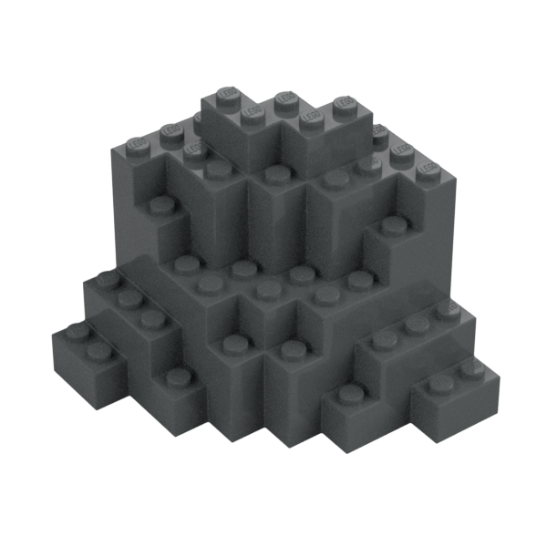Rock, Panel 8 x 8 x 6 Medium Symmetric (MURP) - Official LEGO® Part