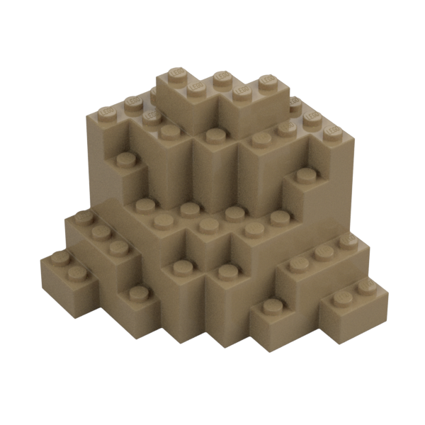 Rock, Panel 8 x 8 x 6 Medium Symmetric (MURP) - Official LEGO® Part
