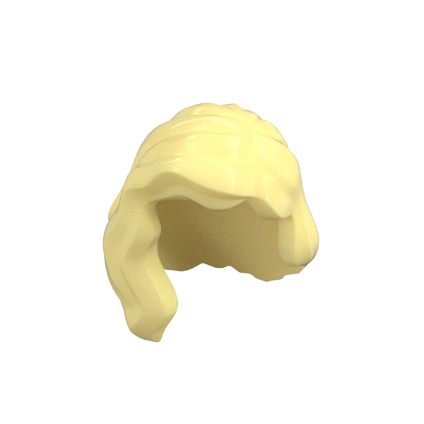 Hairpiece, Female Mid-Length with Part over Right Shoulder - Official LEGO® Part