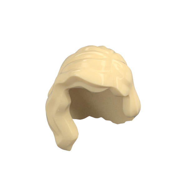 Hairpiece, Female Mid-Length with Part over Right Shoulder - Official LEGO® Part