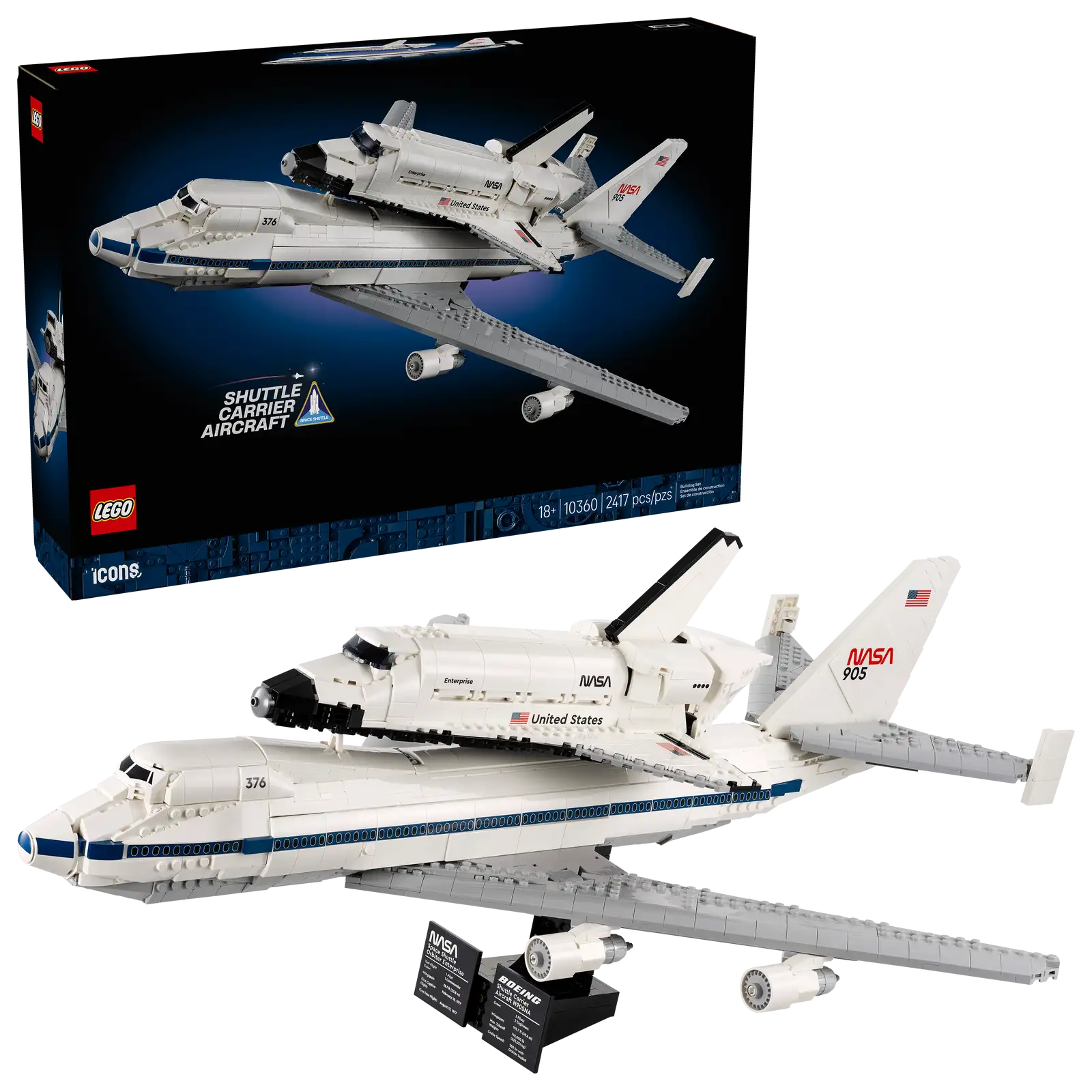 LEGO Icons Shuttle Carrier Aircraft Set (10360)