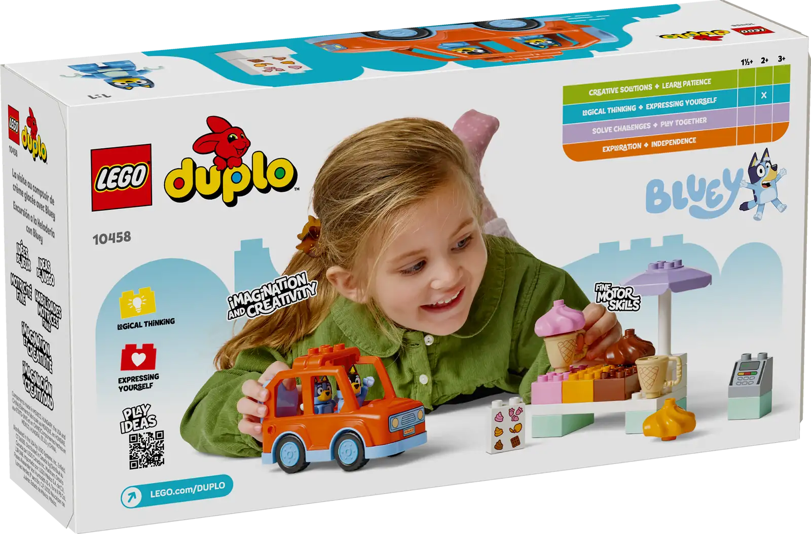 LEGO Duplo Bluey Ice Cream Trip with Bluey Set (10458)