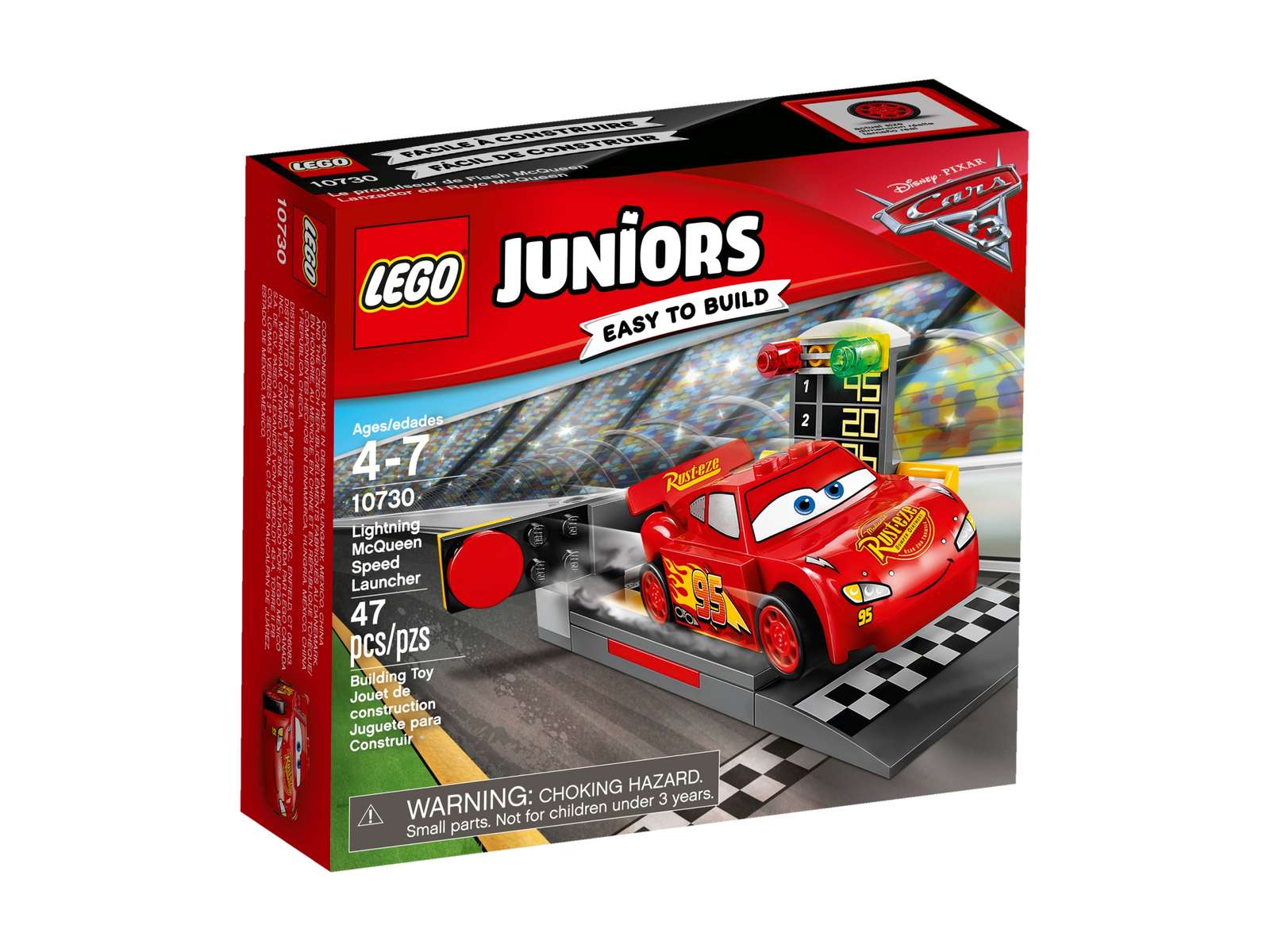 LEGO Juniors Cars 3 Lightning McQueen Speed Launcher Set (10730)