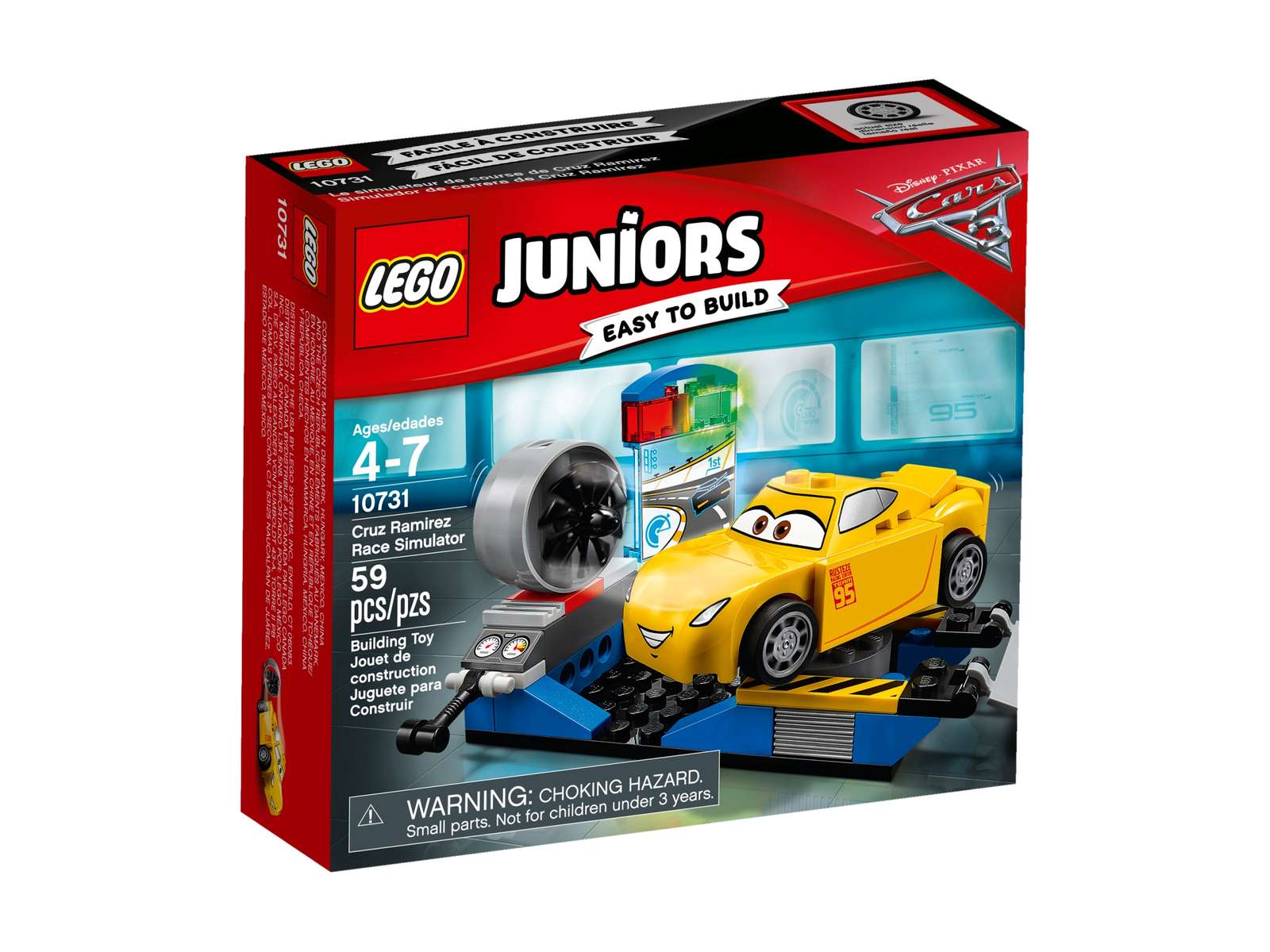 LEGO Juniors Cars 3 Cruz Ramirez Race Simulator Set (10731)