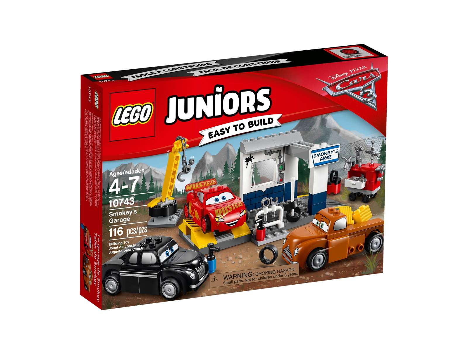 LEGO Juniors Cars 3 Smokey's Garage Set (10743)