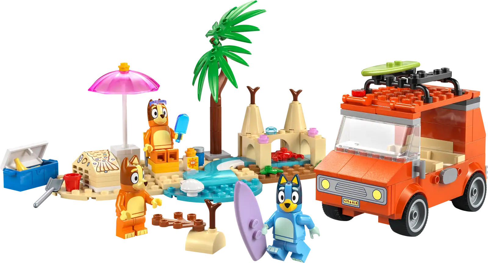 LEGO Bluey: Bluey's Beach & Family Car Trip Set (11202)
