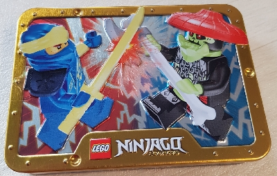 LEGO Ninjago Legacy: Jay vs. Bone Hunter Minifigures in Metal Box (112327)