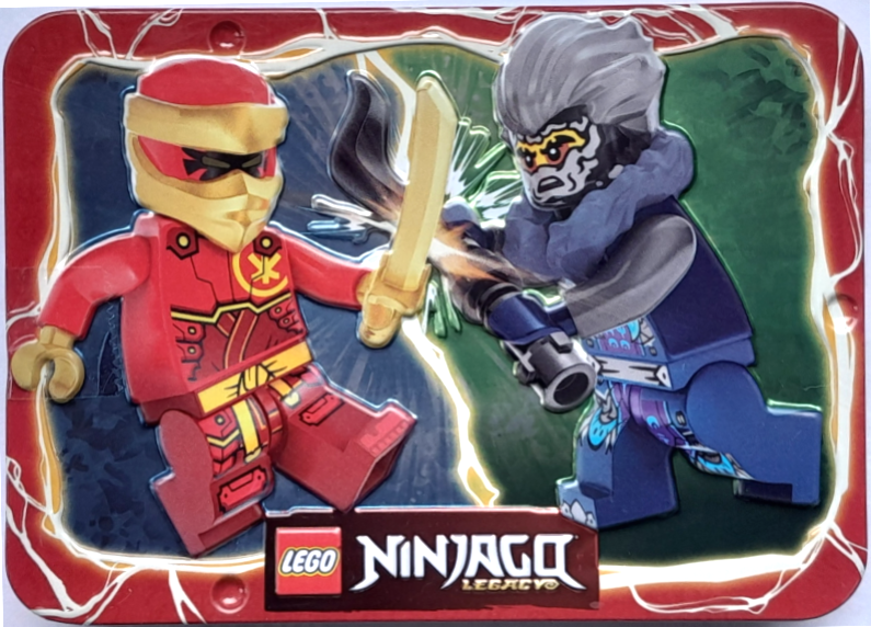 LEGO Ninjago Legacy: Mech Kai vs. Cinder Minifigures in Metal Box (112403)