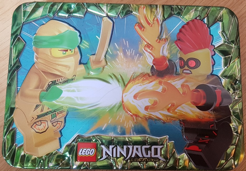 LEGO Ninjago Legacy: Lloyd vs. Miss Demeanor Minifigures in Metal Box (112429)