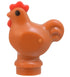 Chicken (Dark Orange) - LEGO City Farm Minifigure