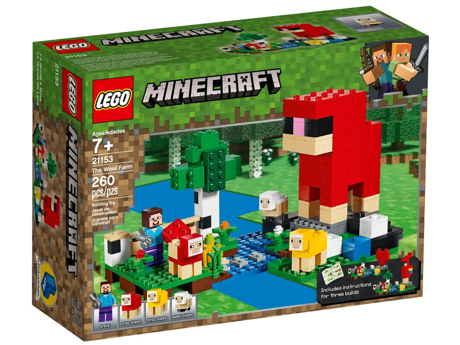 LEGO Minecraft The Wool Farm Set (21153)