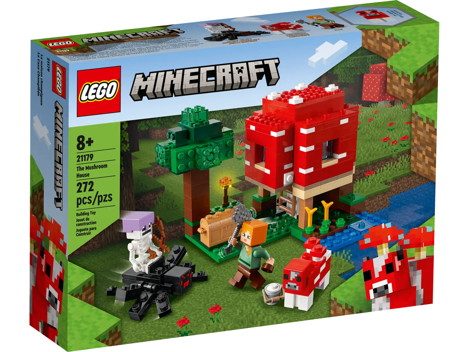 LEGO Minecraft The Mushroom House Set (21179)