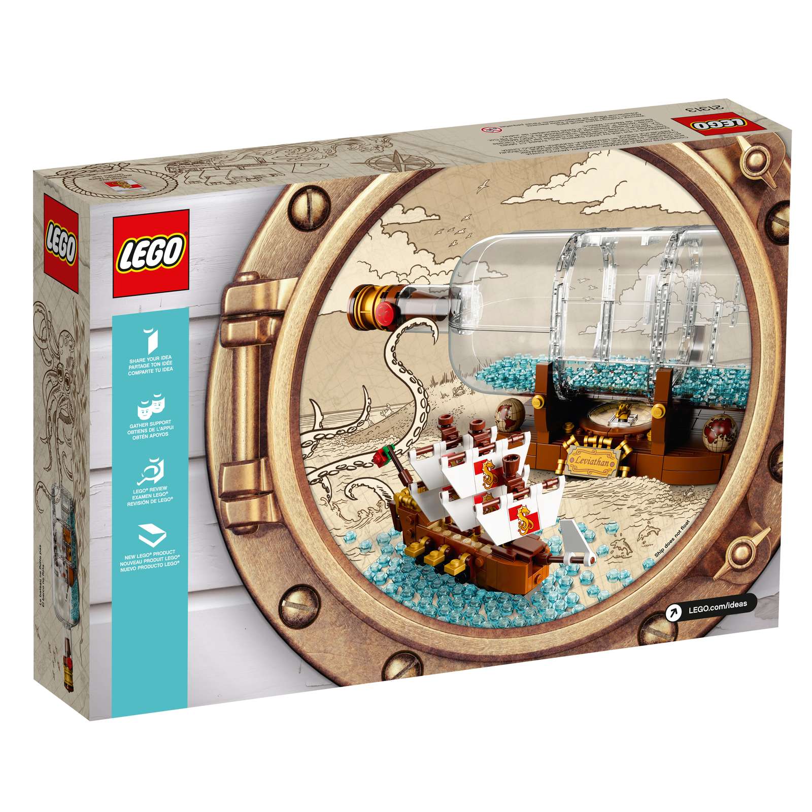 LEGO Ideas Ship in a Bottle Set (21313)