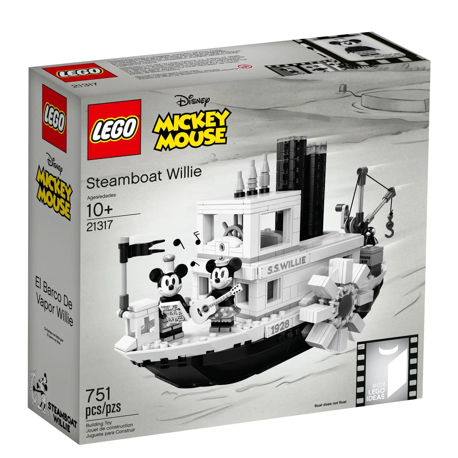 LEGO Disney Steamboat Willie Set (21317)
