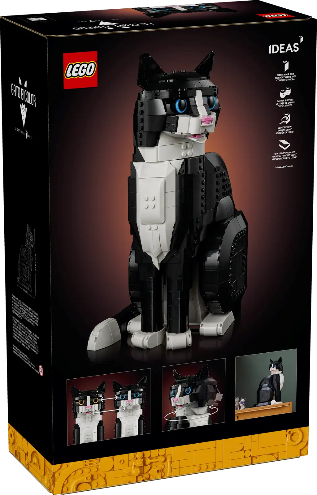 LEGO Ideas Tuxedo Cat Set (21349)