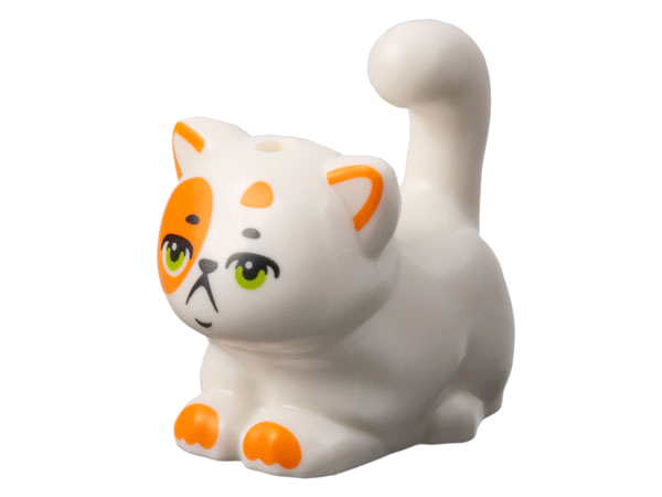 Calico Cat (White) - Official LEGO® Part (2023)