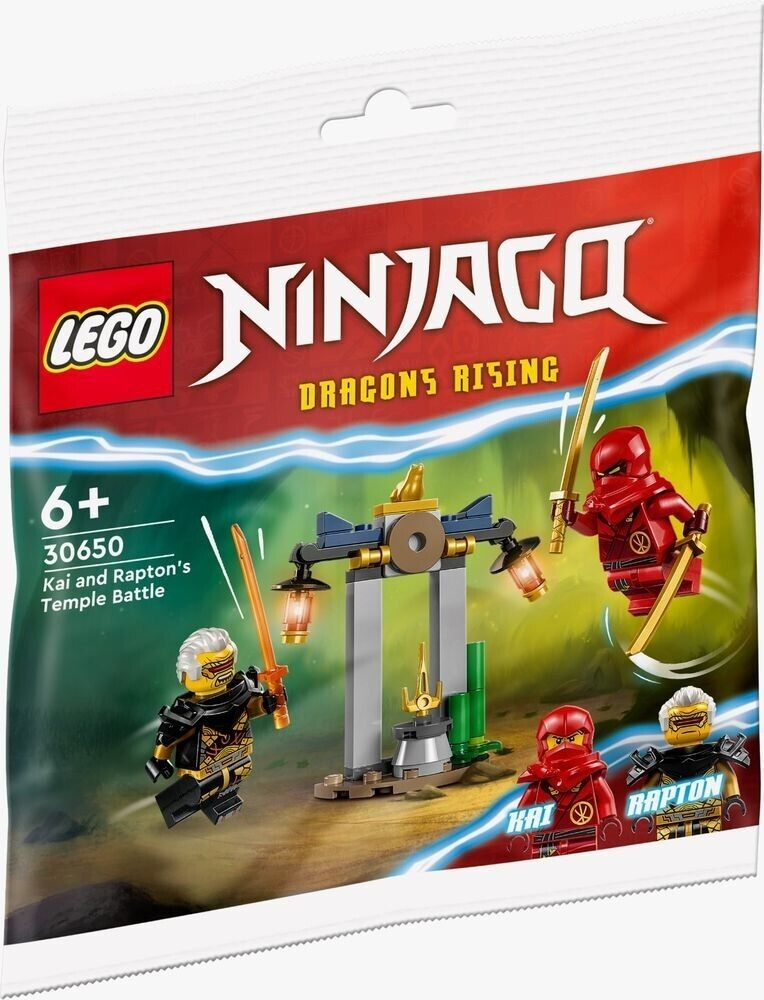 Kai and Rapton's Temple Battle - LEGO Ninjago Rising Polybag Set (30650)