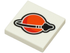 Tile 2 x 2 with Orange, Red and Black Classic Space Logo Pattern - Official LEGO® Part