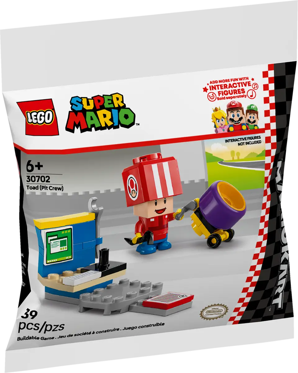LEGO Super Mario Toad Pit Crew Paper Polybag (30702) – The Brick Show Shop