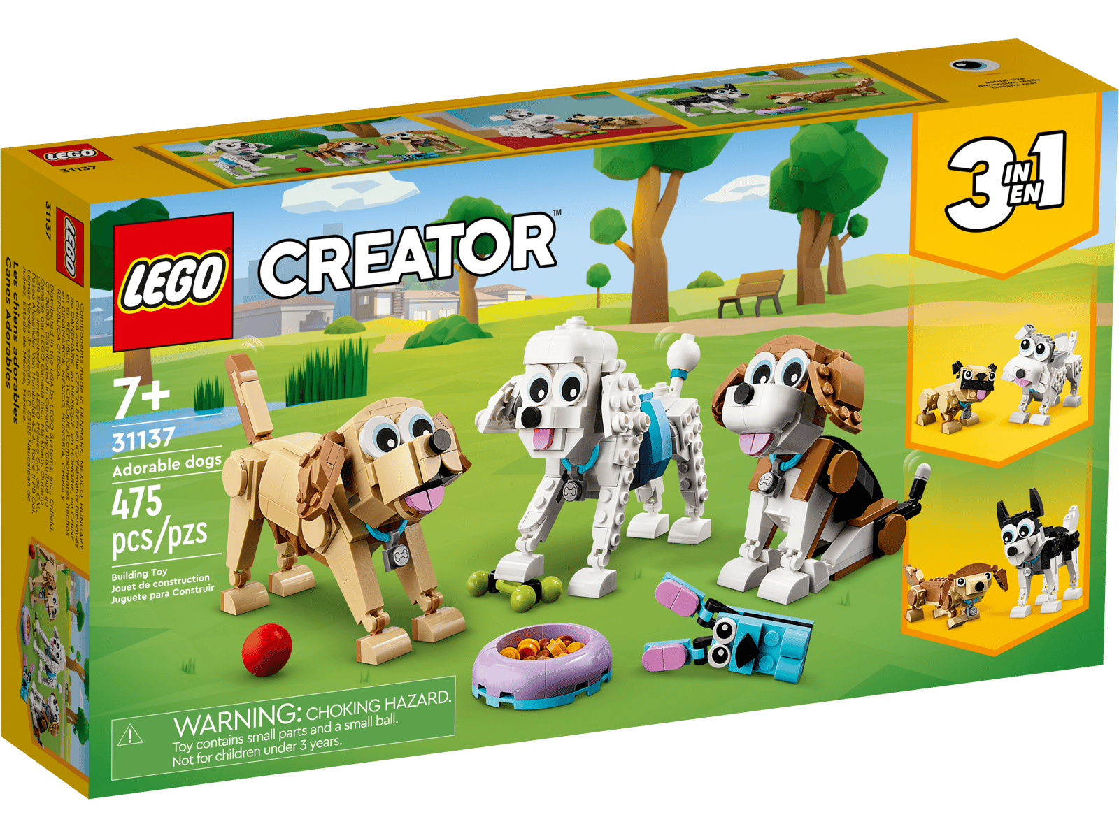 LEGO Creator Adorable Dogs 3in1 Set (31137)
