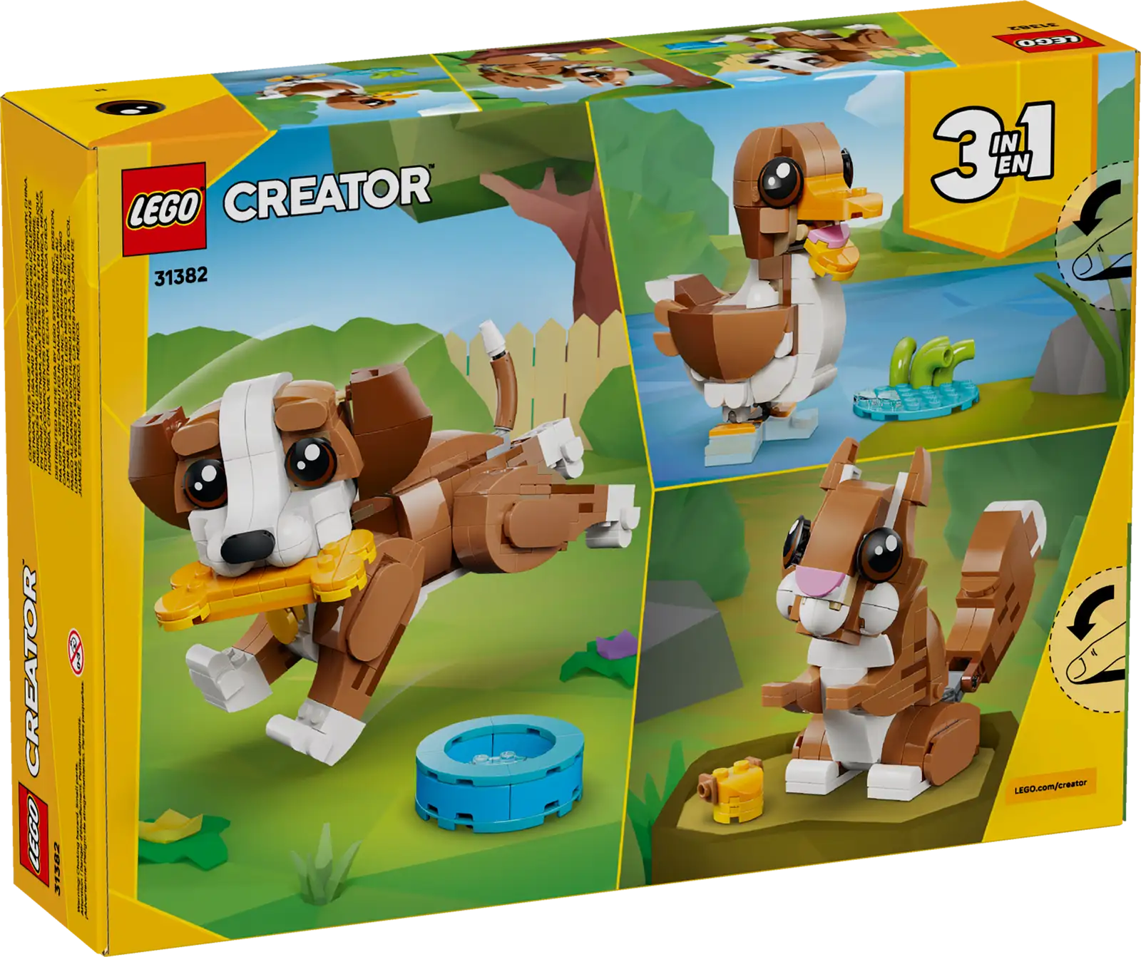 LEGO Creator Cute Animals: Playful Puppy Dog 3in1 Set (31382)