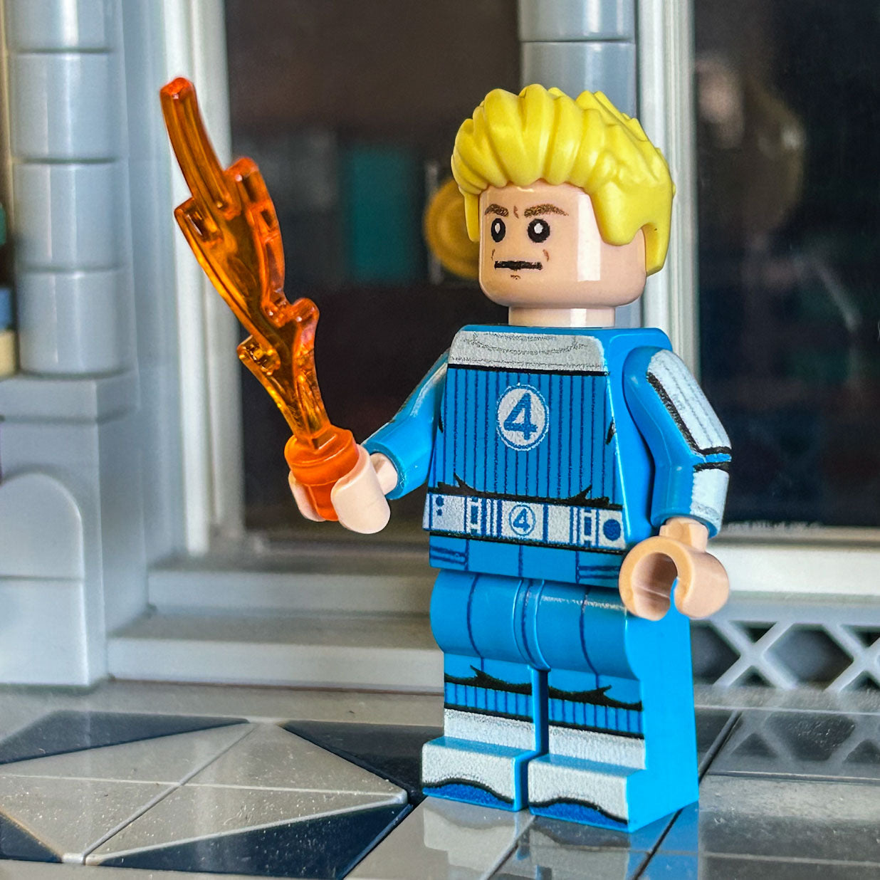 JOHNNY FIRE (FanPlastic 4) made using LEGO parts - B3 Customs