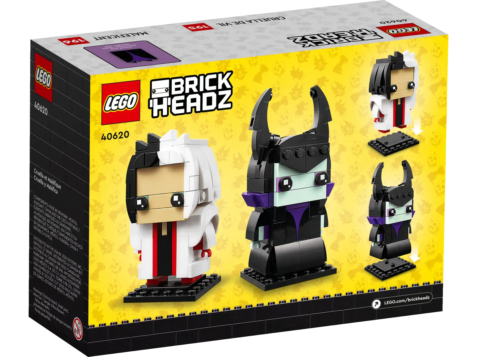 LEGO Cruella & Maleficent BrickHeadz Set (40620)