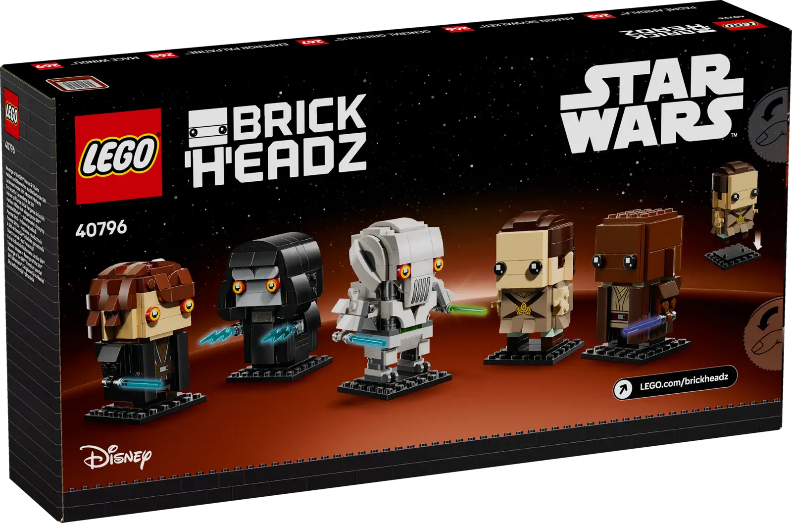 LEGO Star Wars Revenge of the Sith™ Heroes & Villains BrickHeadz Set (40796)